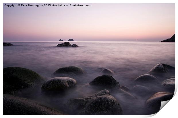  Porth Nanven in Cornwall Print by Pete Hemington