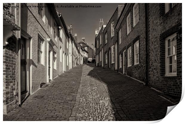 Keere Street in Lewes Print by Pete Hemington