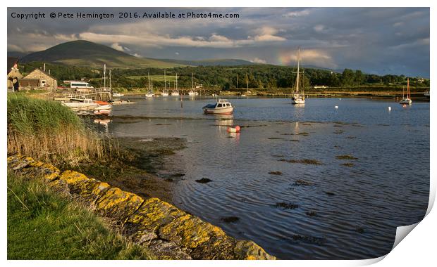 Inlet near LLanbedr in West Wales Print by Pete Hemington