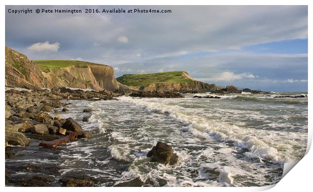 Blegberry Beach In North Devon Print by Pete Hemington