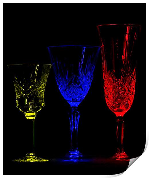 Coloured glasses Print by Pete Hemington