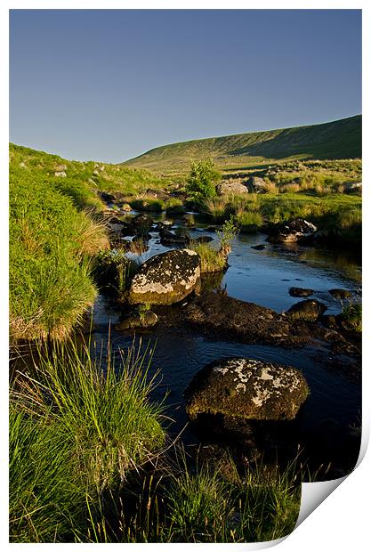 West Okement River on Dartmoor Print by Pete Hemington