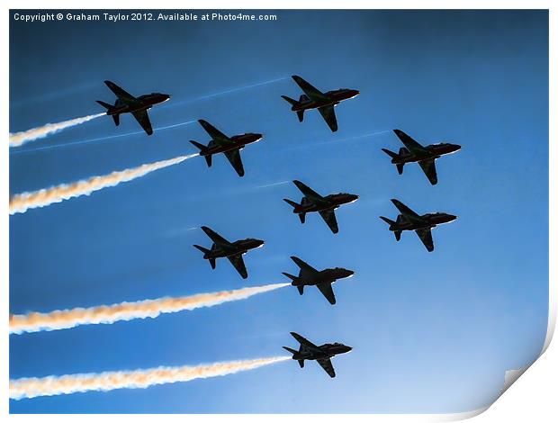 Red Arrows Print by Graham Taylor