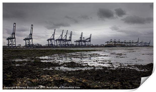 Port Of Felixstowe Print by Darren Burroughs