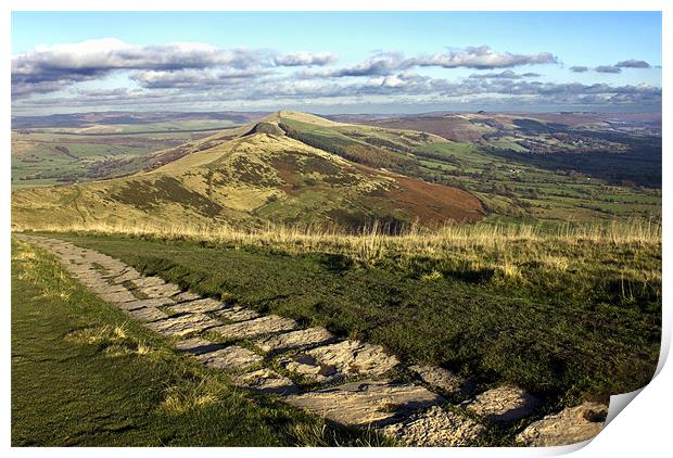 The Great Ridge Derbyshire Print by Darren Burroughs