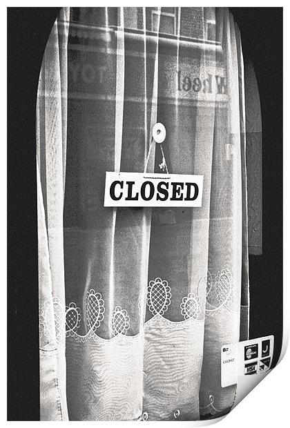 Closed For The Season Print by Darren Burroughs
