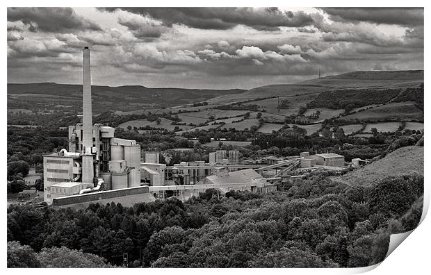 Hope cement Works Print by Darren Burroughs
