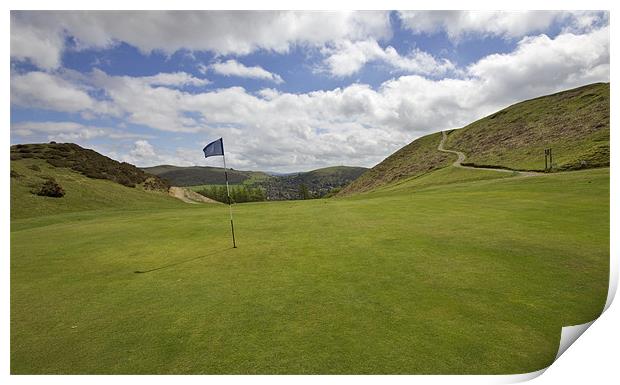 Church Stretton Golf Course Print by Darren Burroughs