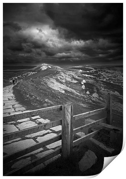 The Great Ridge, Derbyshire Print by Darren Burroughs