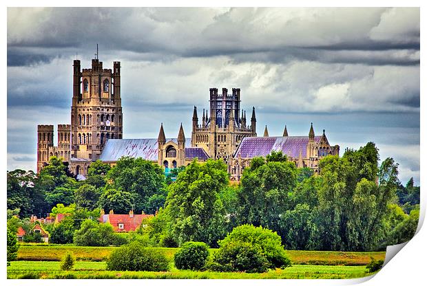 Ely Cathedral Print by Darren Burroughs