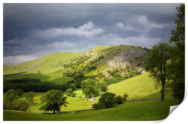 Bunster Hill Dovedale Print by Darren Burroughs