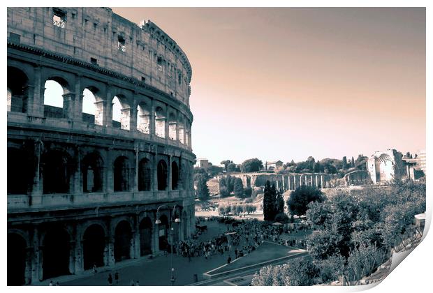 The Colosseum Rome Print by Darren Burroughs