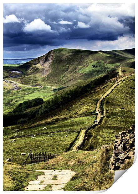 The Great Ridge Derbyshire Print by Darren Burroughs
