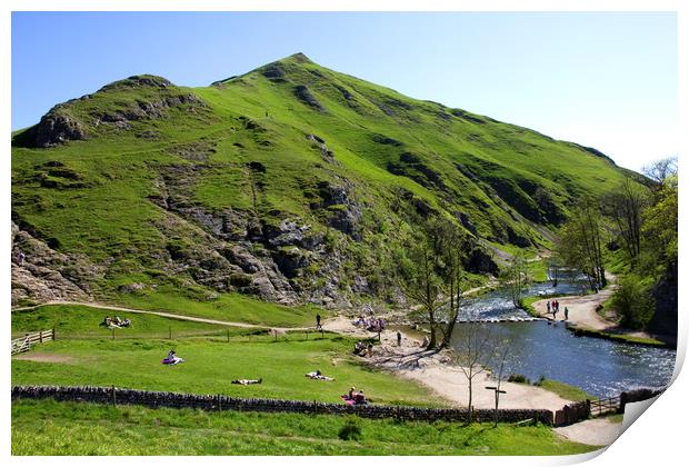 Relaxing At Dovedale. Print by Darren Burroughs