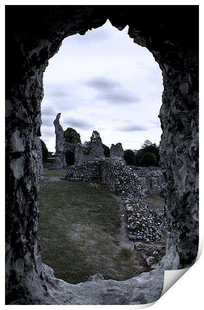 A Different Time. Thetford Priory Print by Darren Burroughs