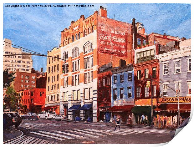 New York City Junction Print by Mark Purches