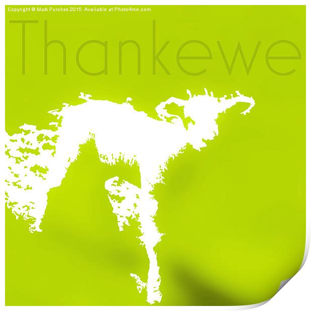 Thank You Greeting Spring Lamb Print by Mark Purches