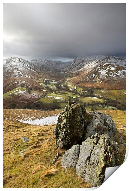 The Glaciated Valley Of Boredale Print by Steve Glover