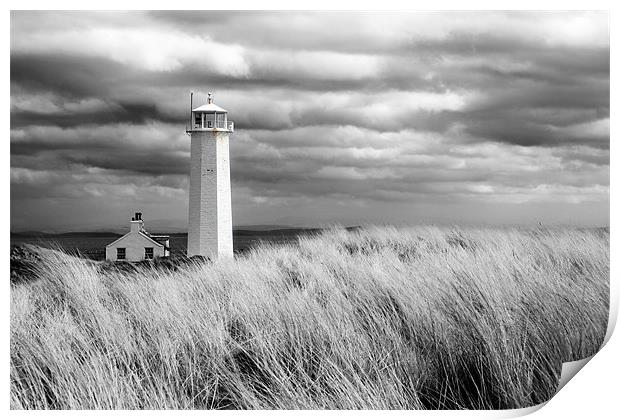 Walney Island Lighthouse Print by Steve Glover