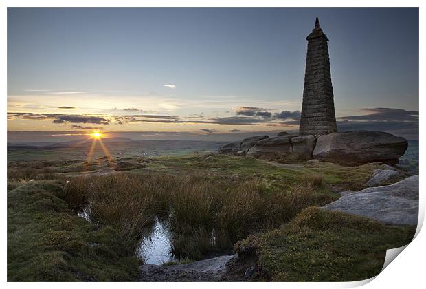 Wainman's Pinnacle, Earl Crag Print by Steve Glover