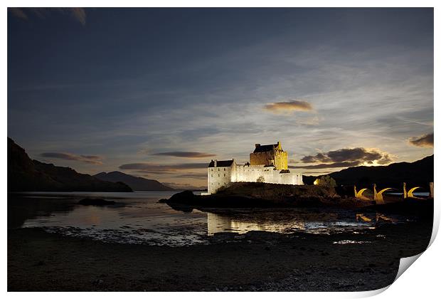 The Castle Of Loch Duich Print by Steve Glover