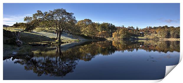 Loughrigg Reflection Print by Steve Glover
