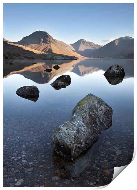 Wasdale Head From Wastwater Print by Steve Glover