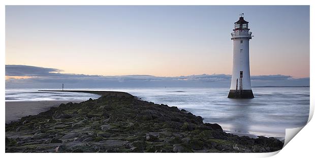 Perch Rock - New Brighton Lighthouse Print by Steve Glover