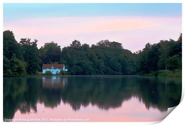 Fishing lodge Print by Doug McRae