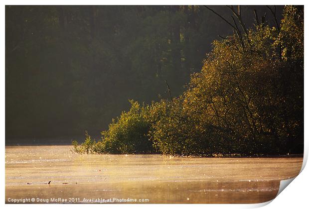 Early morning sun ray Print by Doug McRae