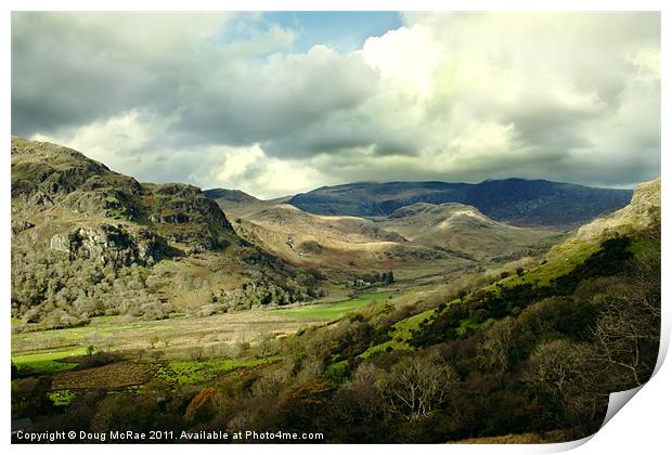 Welsh Valley Print by Doug McRae