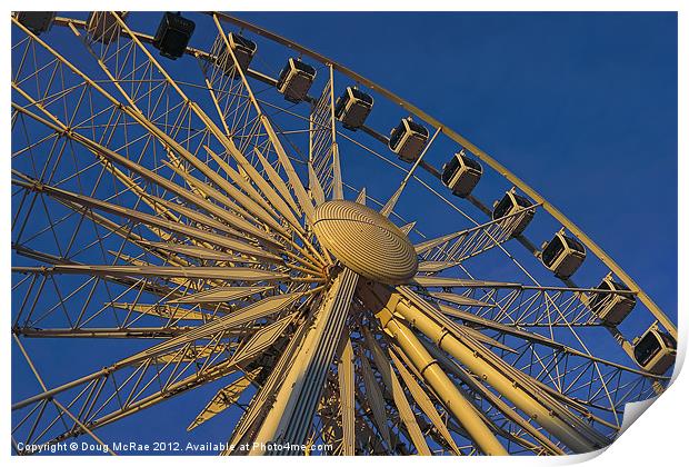 The Brighton Wheel Print by Doug McRae