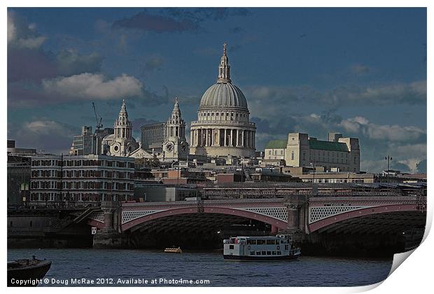 St Paul's Cathedral Print by Doug McRae
