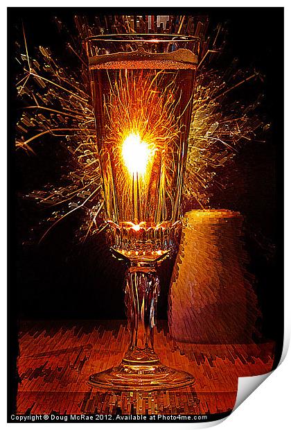 Champagne and Sparkles Print by Doug McRae