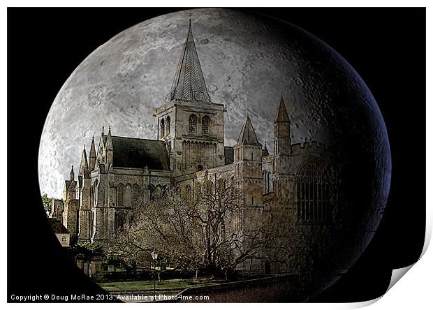 Rochester Cathedral Print by Doug McRae