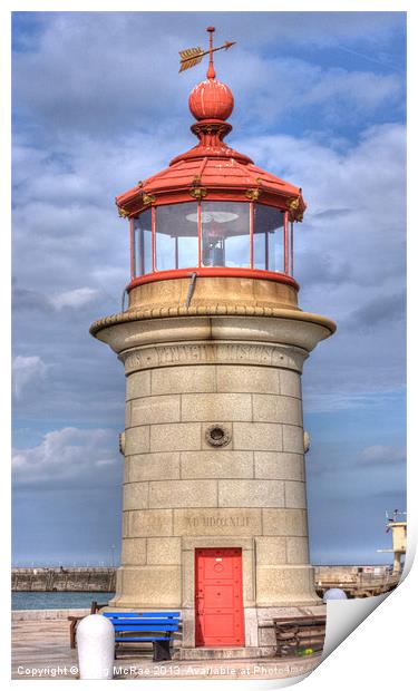Ramsgate Harbour Lighthouse Print by Doug McRae