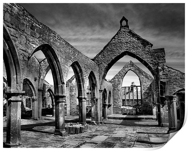 Thomas a Becket Ruins, Heptonstall Print by Sandi-Cockayne ADPS