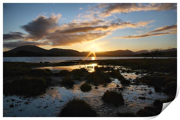 Loch Tulla Sunset Print by Sandi-Cockayne ADPS