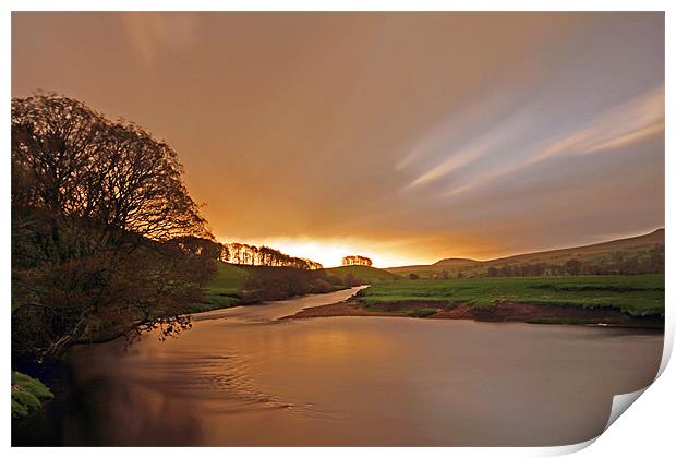 A Golden Morning In Wensleydale Print by Sandi-Cockayne ADPS