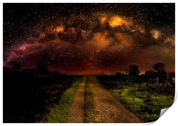  Night Path To The Stars Print by Sandi-Cockayne ADPS
