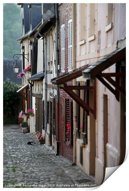 French Cottages -  Normandy Print by Samantha Higgs