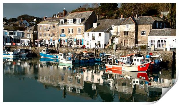 Padstow Harbour Print by Samantha Higgs