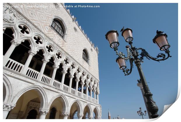  The Doge's Palace - Venice Print by Samantha Higgs