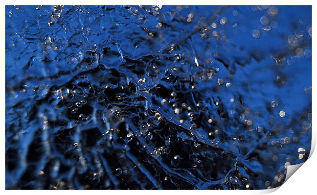 Frozen Water Bubbles & Bokeh. Print by Rosanna Zavanaiu
