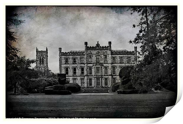 Elvaston Castle Print by Rosanna Zavanaiu