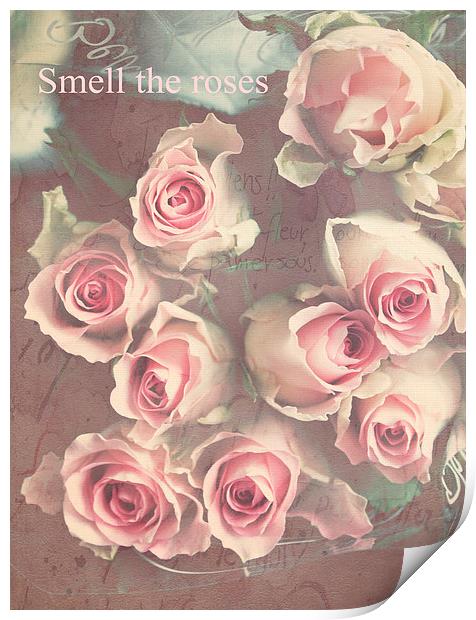  Smell The Roses .. Print by Rosanna Zavanaiu