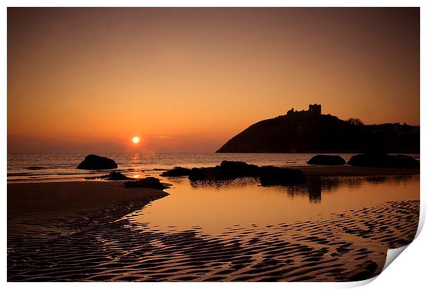  Criccieth Castle, Wales Print by Jennifer Mannion