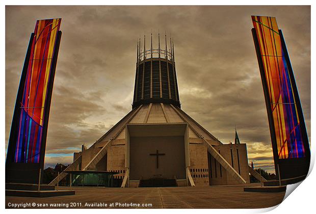 Christ the king cathedral Print by Sean Wareing