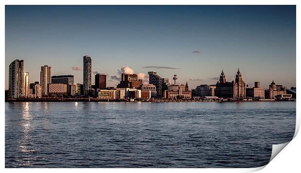 Liverpool Skyline Print by Sean Wareing