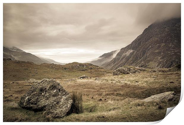  Valley Top Print by Sean Wareing